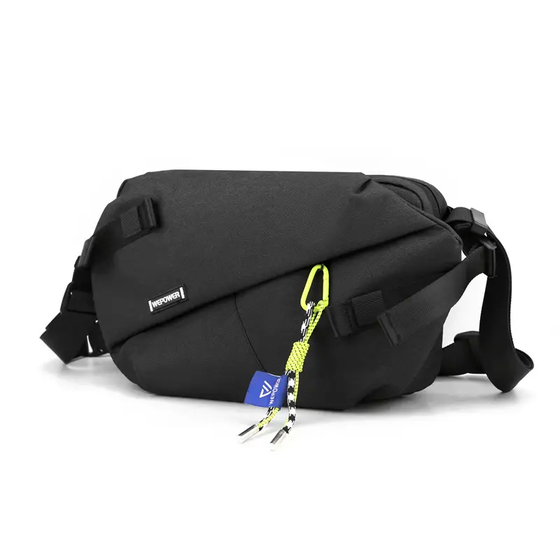 Men's Blue Grey Messenger Bag Large Capacity Fashion Brand