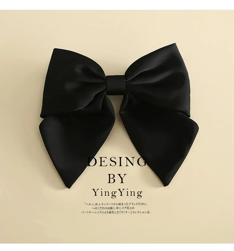 White Large Bow Hairpin Clip Top for Women — feature 6