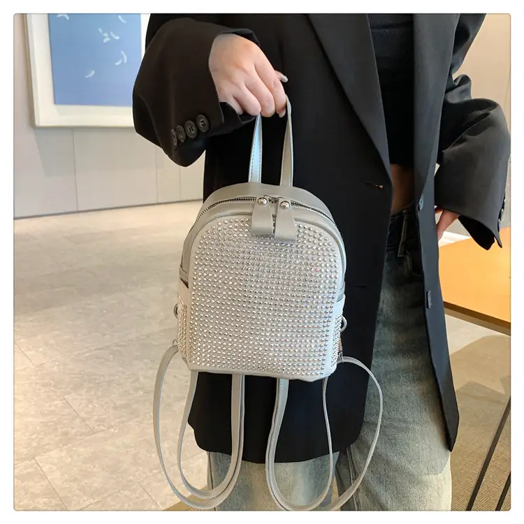 Women's Full Diamond Shoulder Backpack 2023 New — feature 14
