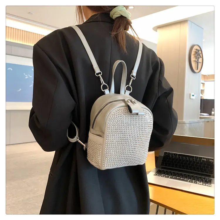 Women's Full Diamond Shoulder Backpack 2023 New — feature 16