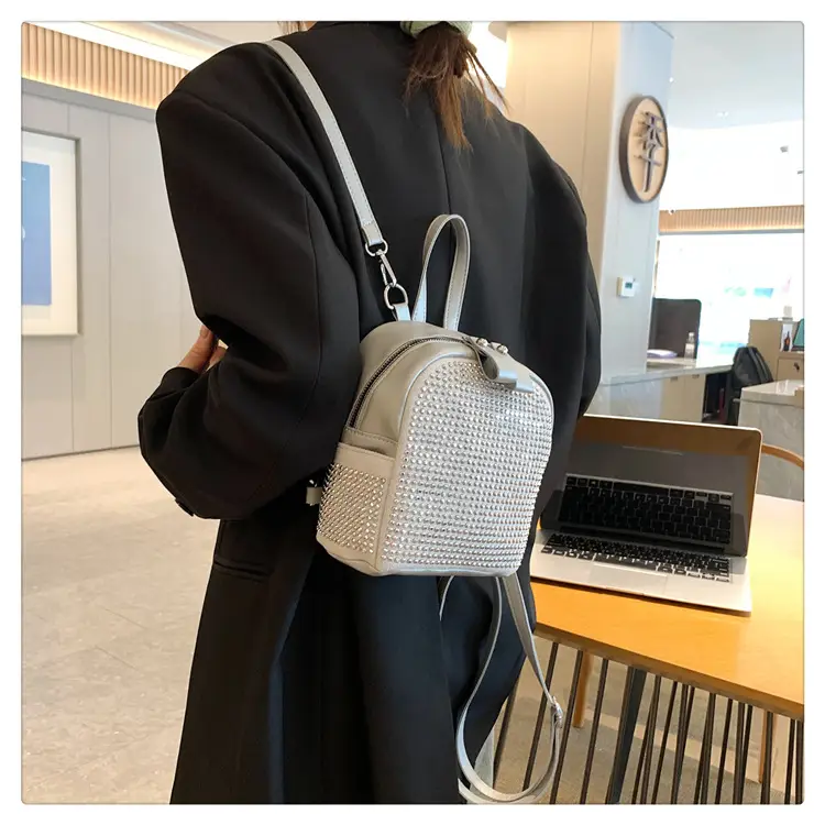 Women's Full Diamond Shoulder Backpack 2023 New — feature 17