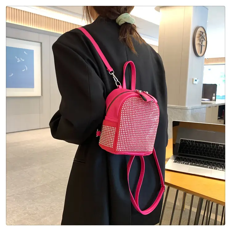 Women's Full Diamond Shoulder Backpack 2023 New — feature 21