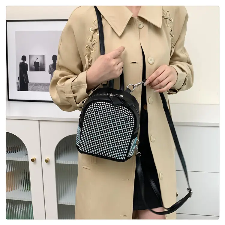 Women's Full Diamond Shoulder Backpack 2023 New — feature 23