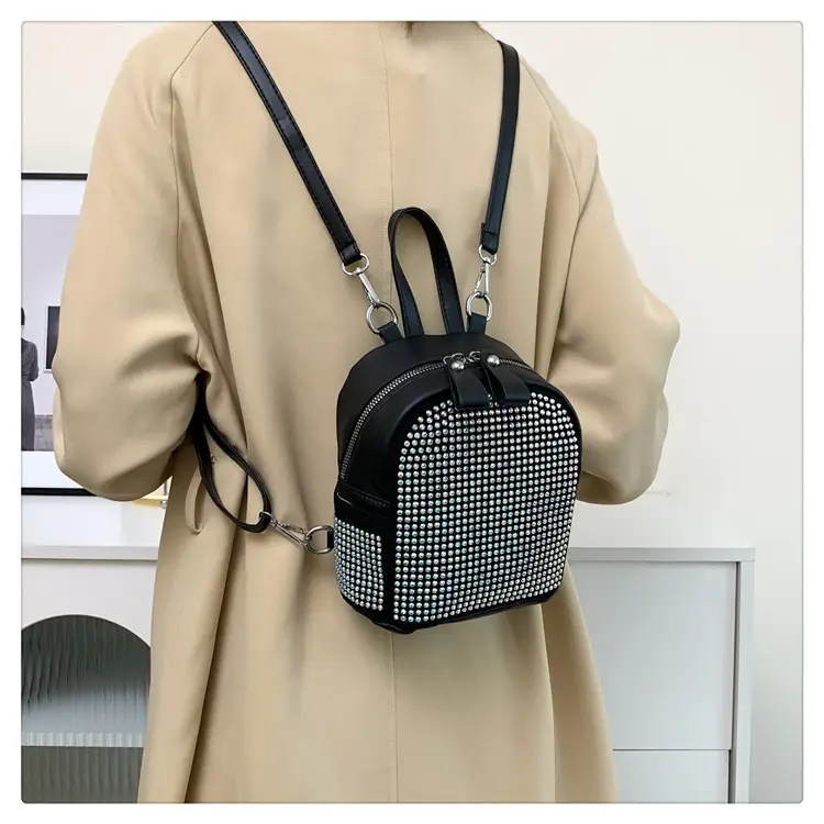 Women's Full Diamond Shoulder Backpack 2023 New — feature 24