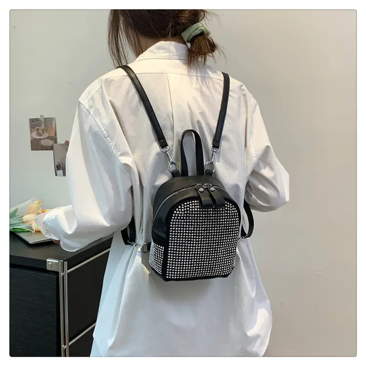 Women's Full Diamond Shoulder Backpack 2023 New — feature 31