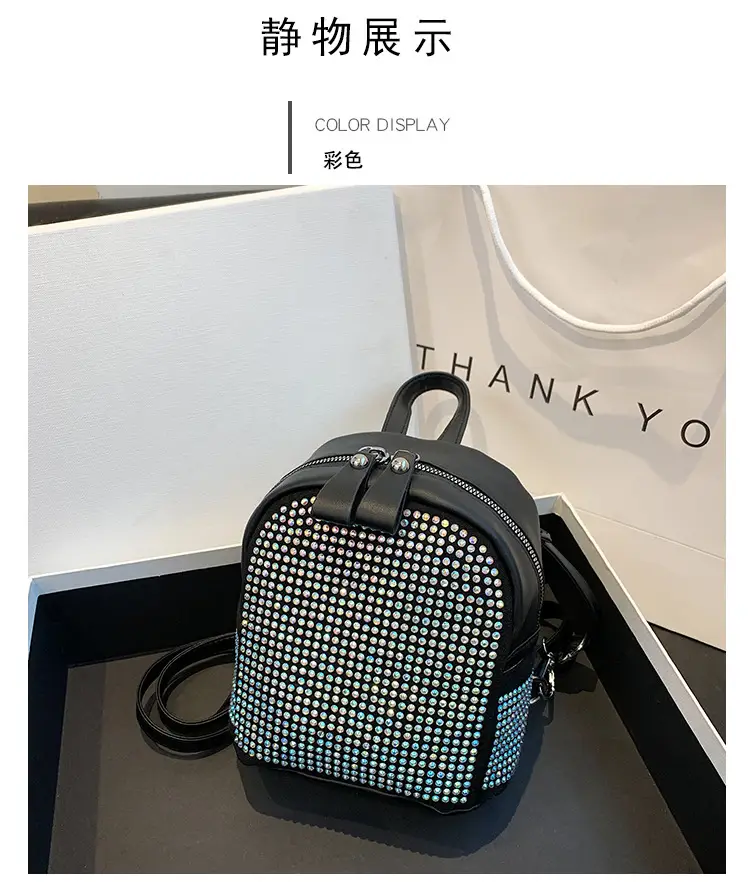 Women's Full Diamond Shoulder Backpack 2023 New — feature 34
