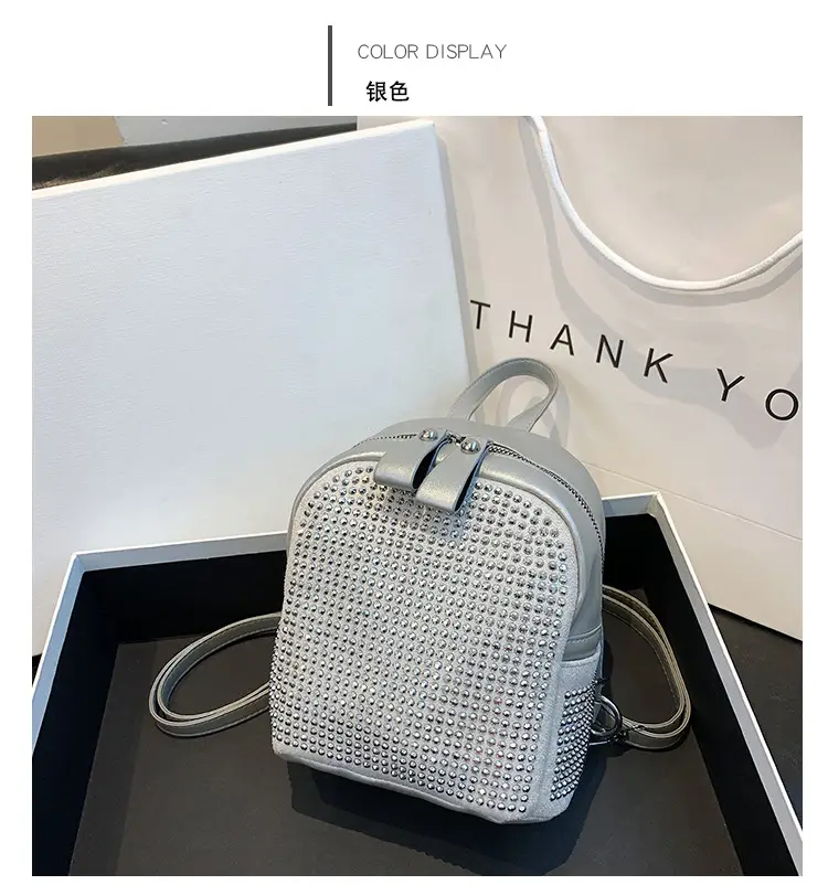 Women's Full Diamond Shoulder Backpack 2023 New — feature 38