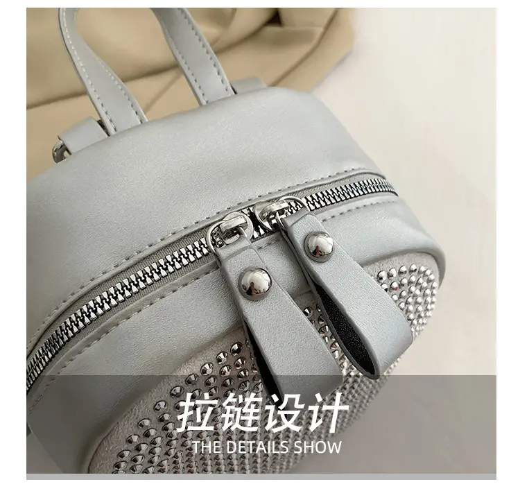 Women's Full Diamond Shoulder Backpack 2023 New — feature 8