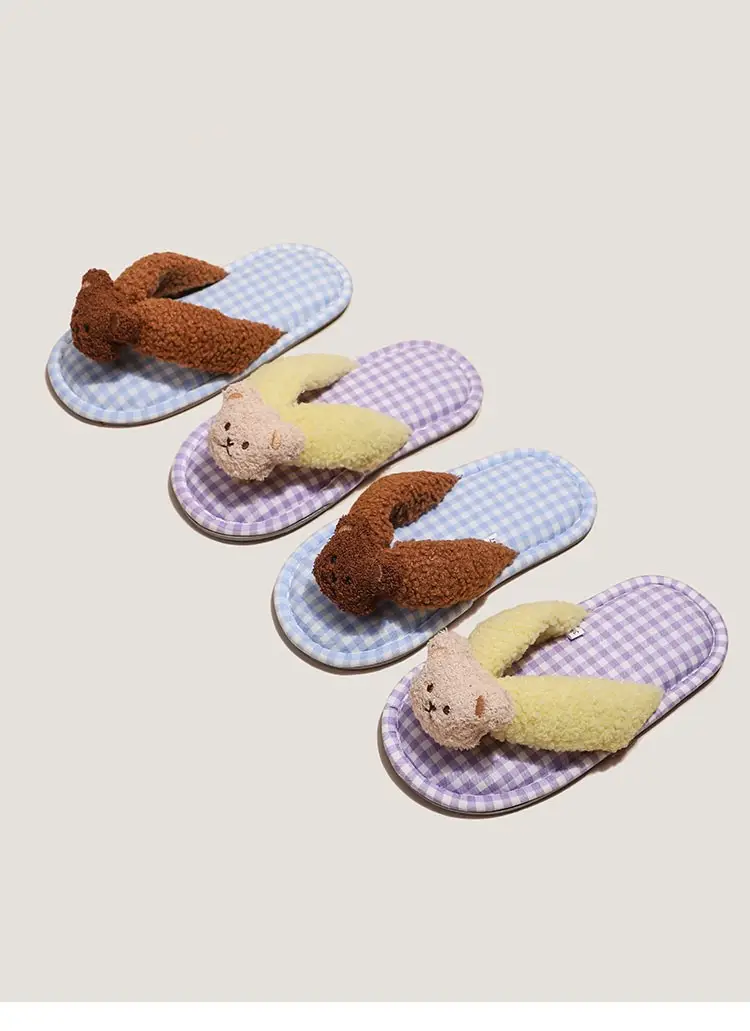 Brown Bear Couple Slippers Summer Flip Flops — feature 12