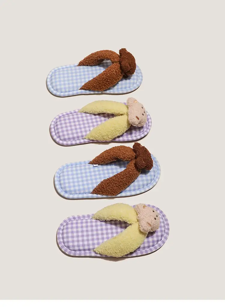 Brown Bear Couple Slippers Summer Flip Flops — feature 15