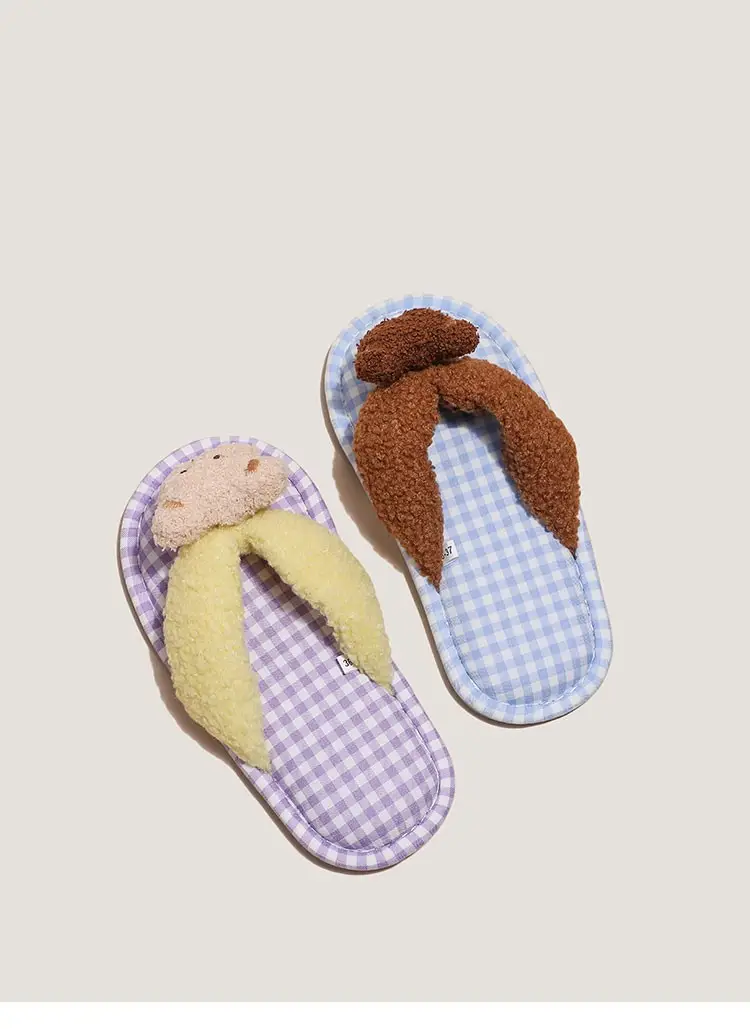 Brown Bear Couple Slippers Summer Flip Flops — feature 9