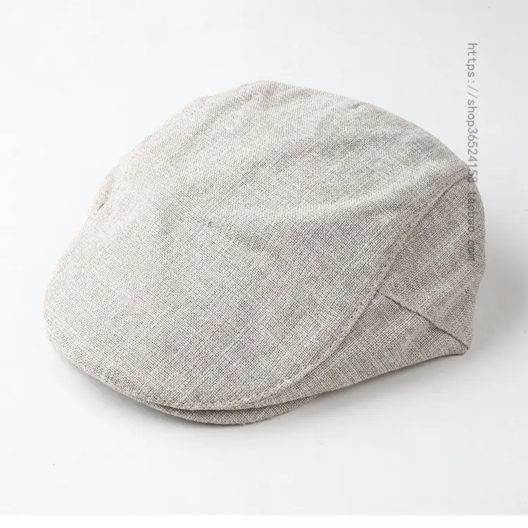 British Retro Cotton Linen Peaked Cap for Men Women - Image 6