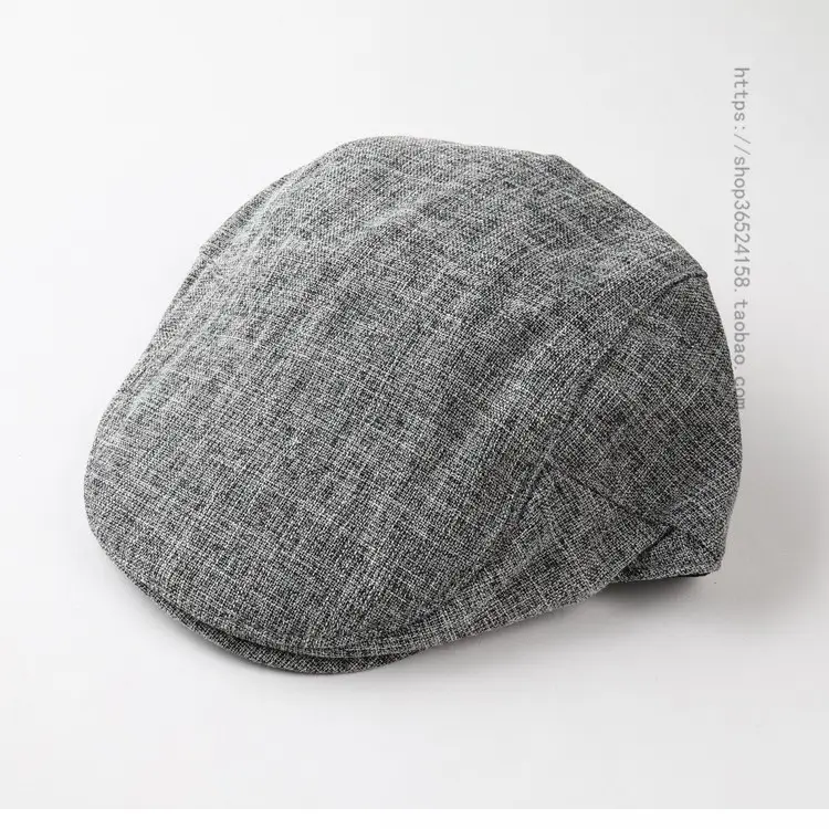 British Retro Cotton Linen Peaked Cap for Men Women - Image 7