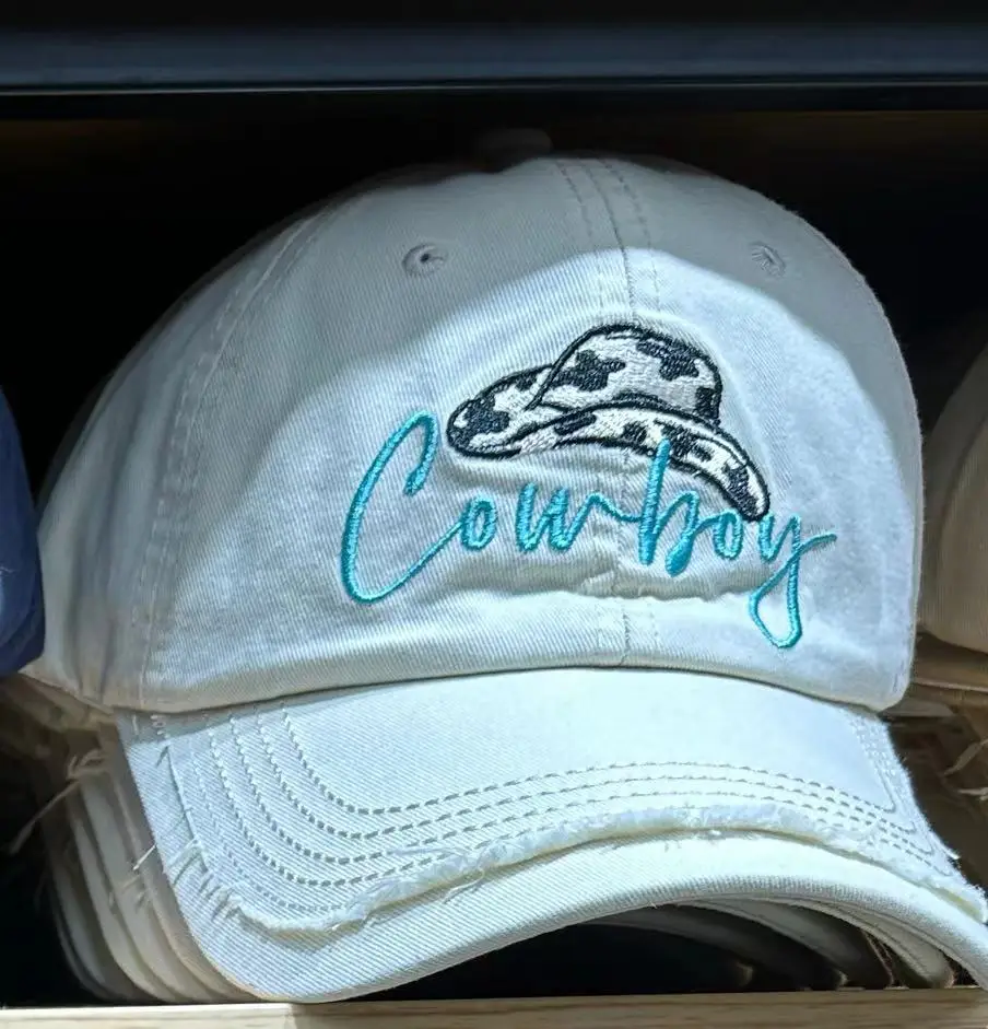 Women's Korean-style Embroidered Beige Cap - Image 11