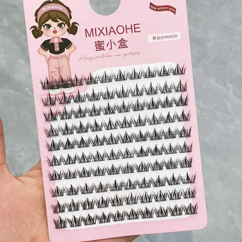 Soft Cute Big-Eyed Dog True Eyelashes Single Cluster Clear Sense Natural Innocent Eyes Enlarged Eyes Daily False Eyelashes — feature 30