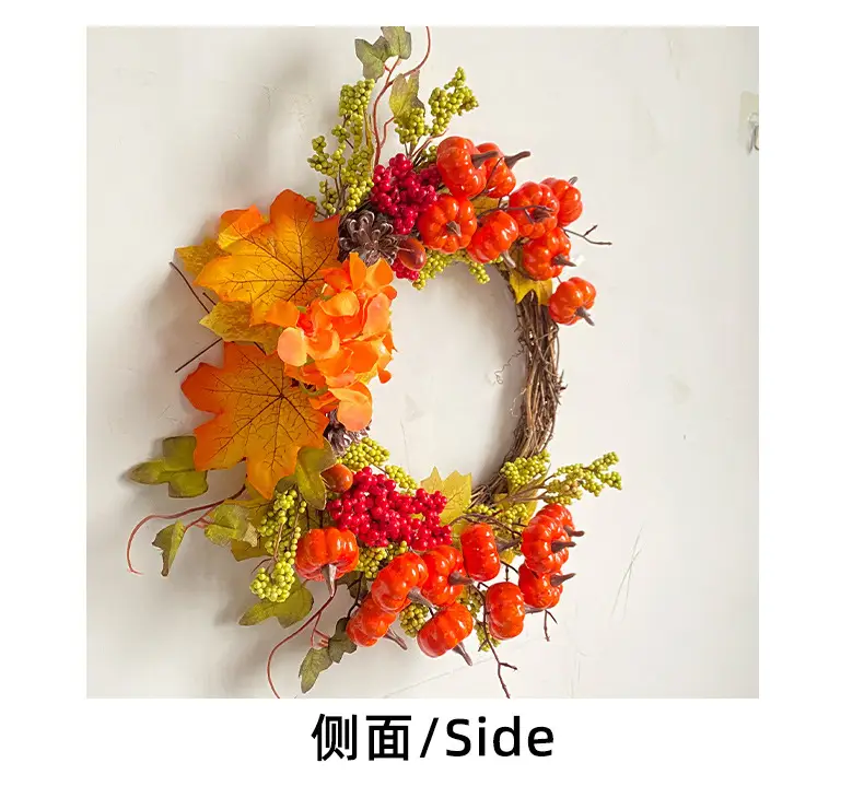 2023 Autumn Pumpkin Rattan Garland for Home Decor — feature 10