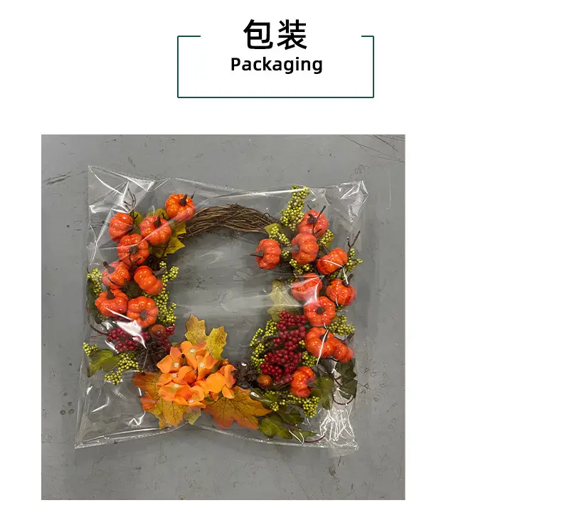 2023 Autumn Pumpkin Rattan Garland for Home Decor — feature 13