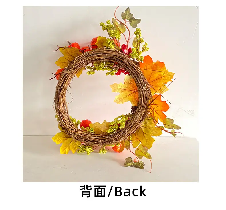 2023 Autumn Pumpkin Rattan Garland for Home Decor — feature 9