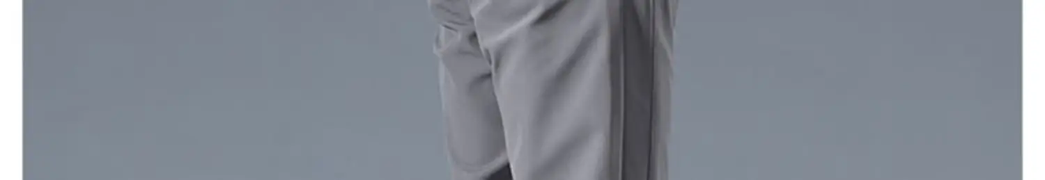 Men's Grey Slim Fit Pants 2024 Spring Autumn Loose Straight Business Casual — feature 13