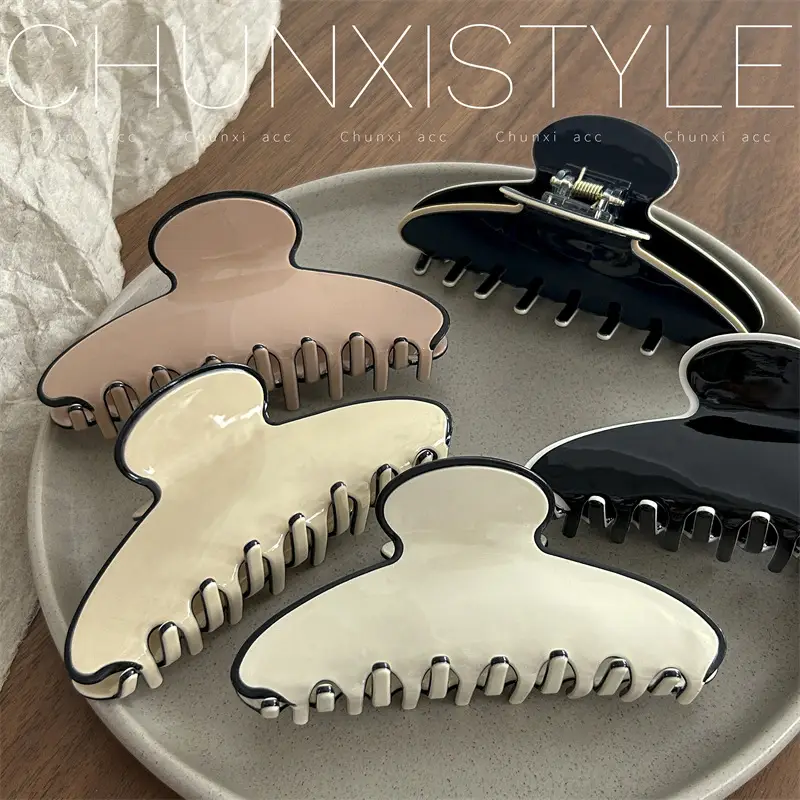 Elegant Acrylic Hair Clips Medium Large Set - Image 9