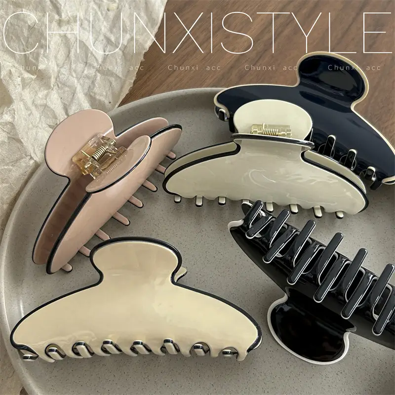 Elegant Acrylic Hair Clips Medium Large Set - Image 11