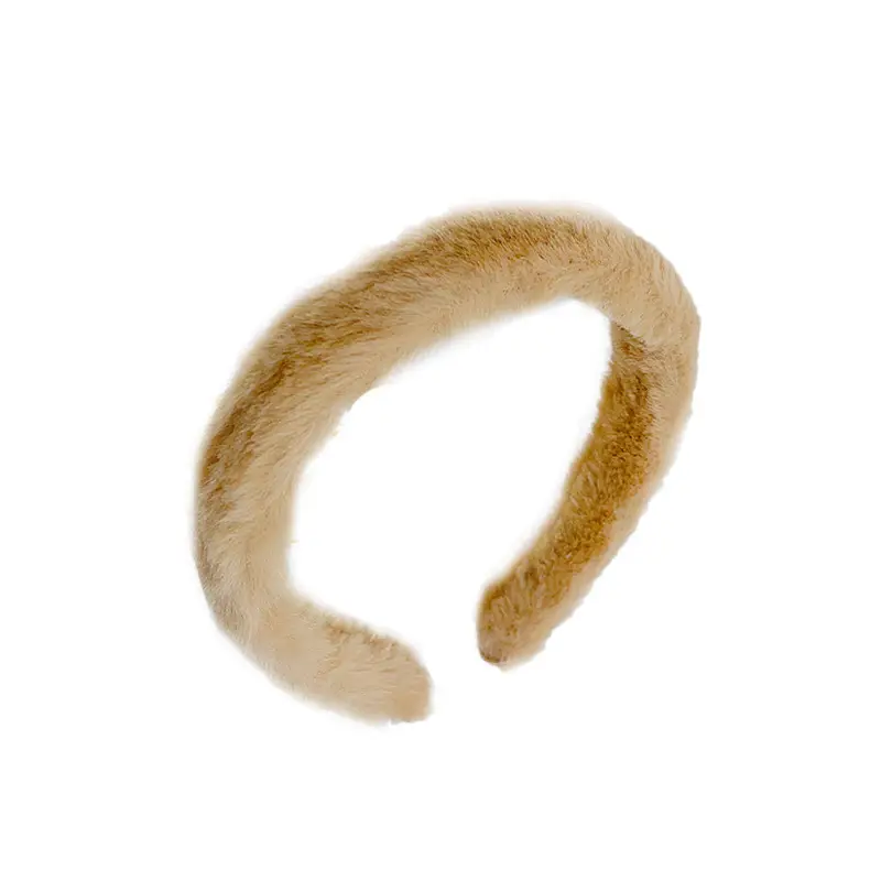 Green Furry Plush Headband for Girls Winter Use - Image 18
