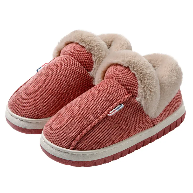 Bug Rabbit Autumn and Winter Cotton Slippers Women's Thick Bottom fleece-lined Indoor Home Cixi Warm Wool Plush Winter Slippers Home - Image 10