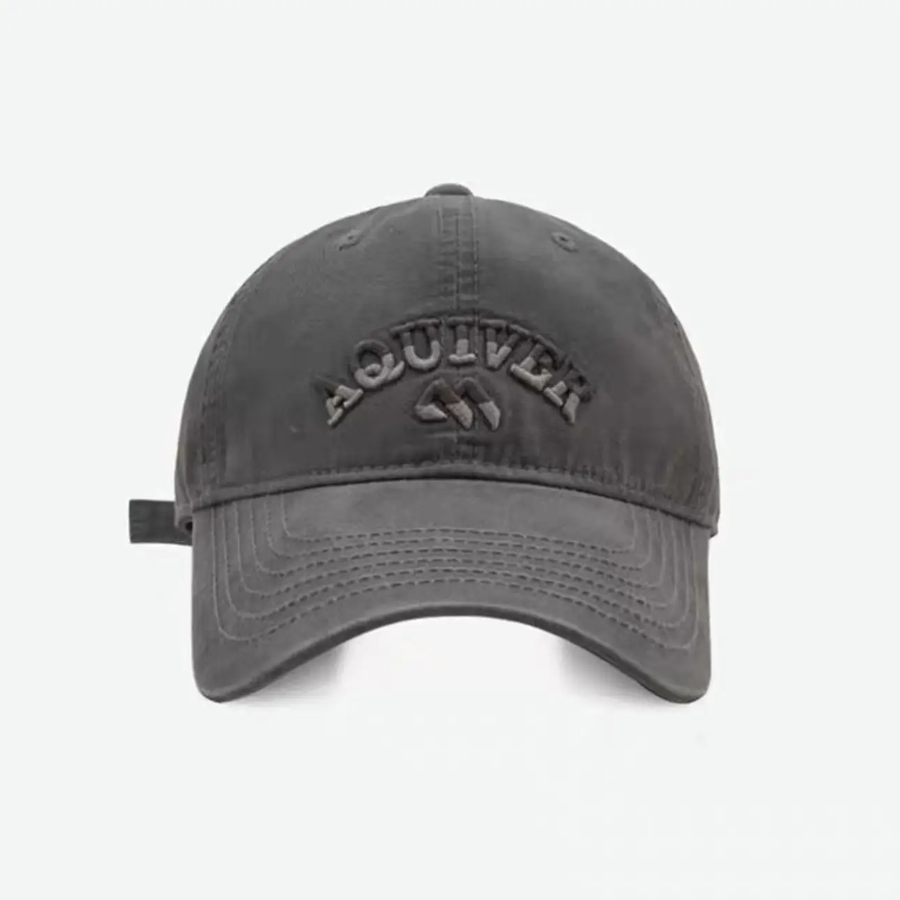 Three-Denim Embroidered Beige Baseball Cap Men Women - Image 12