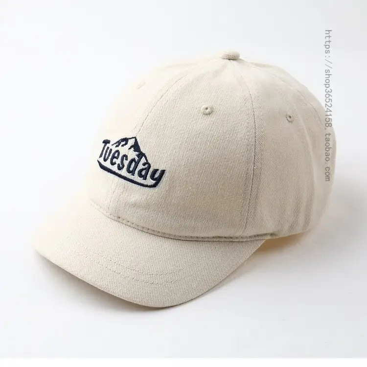 Men's Brown Embroidered Cap with Short Brim - Image 8