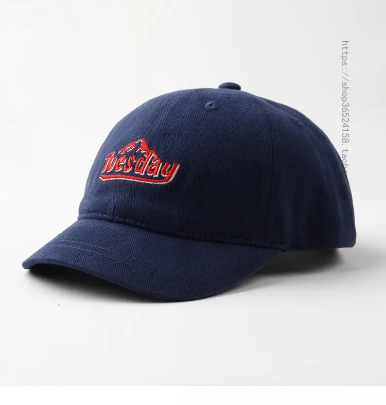 Men's Brown Embroidered Cap with Short Brim — feature 3