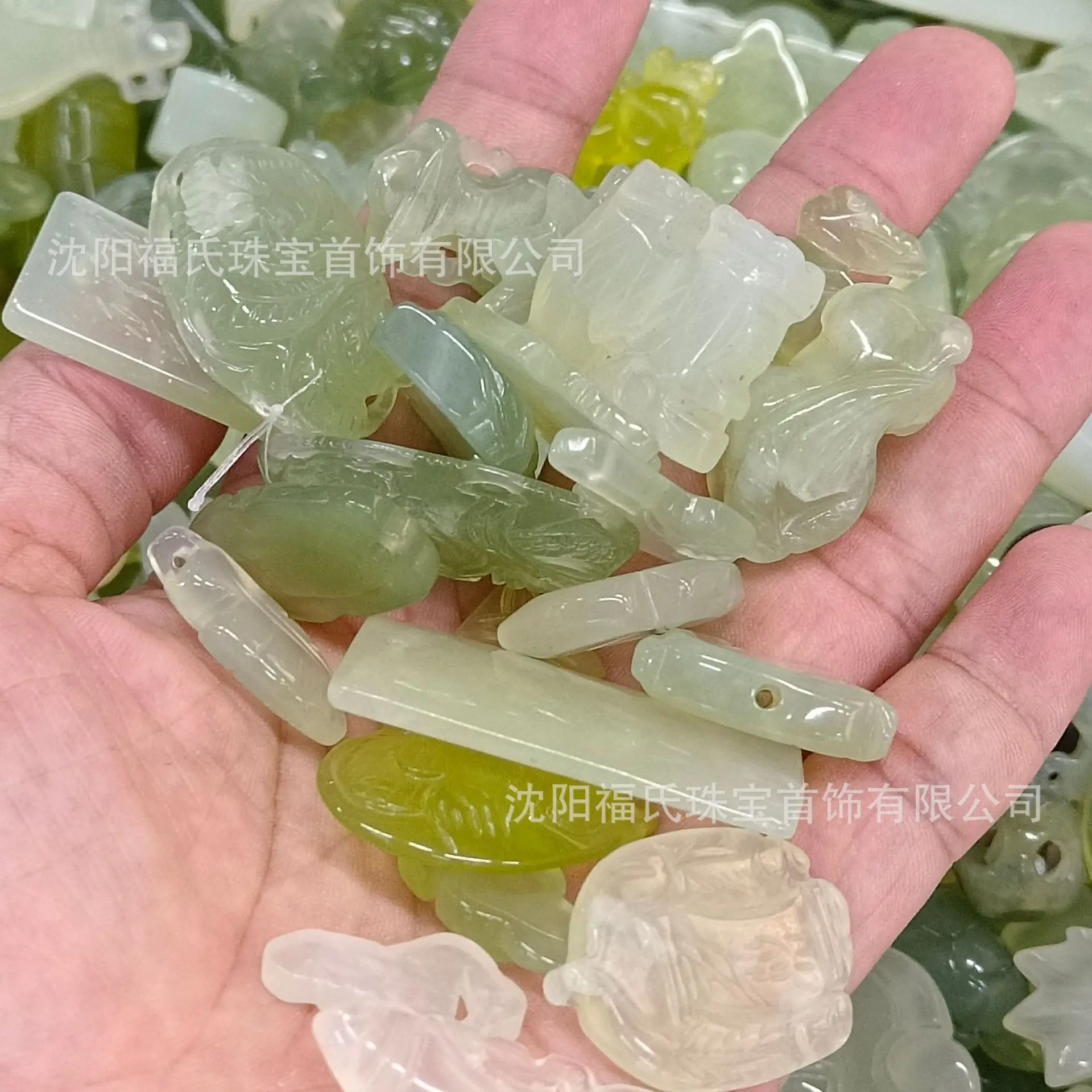 Natural Jade Pendants Ice Through Mixed Batch Low Price - Image 2