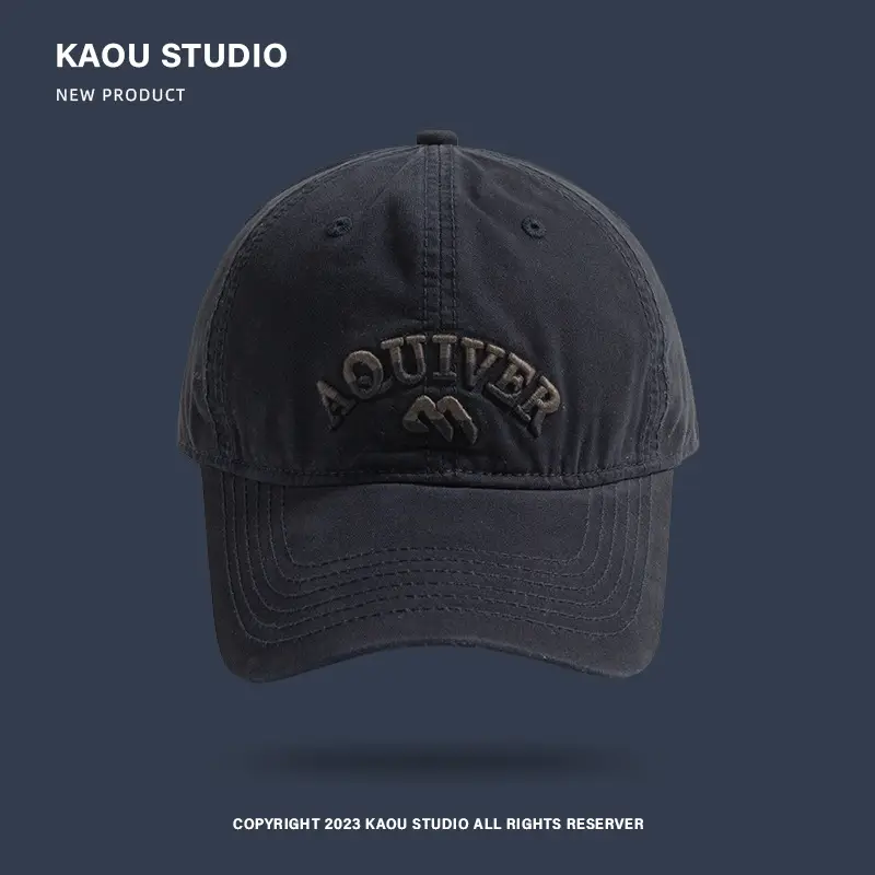 Three-Denim Embroidered Baseball Cap for Women Men - Image 7