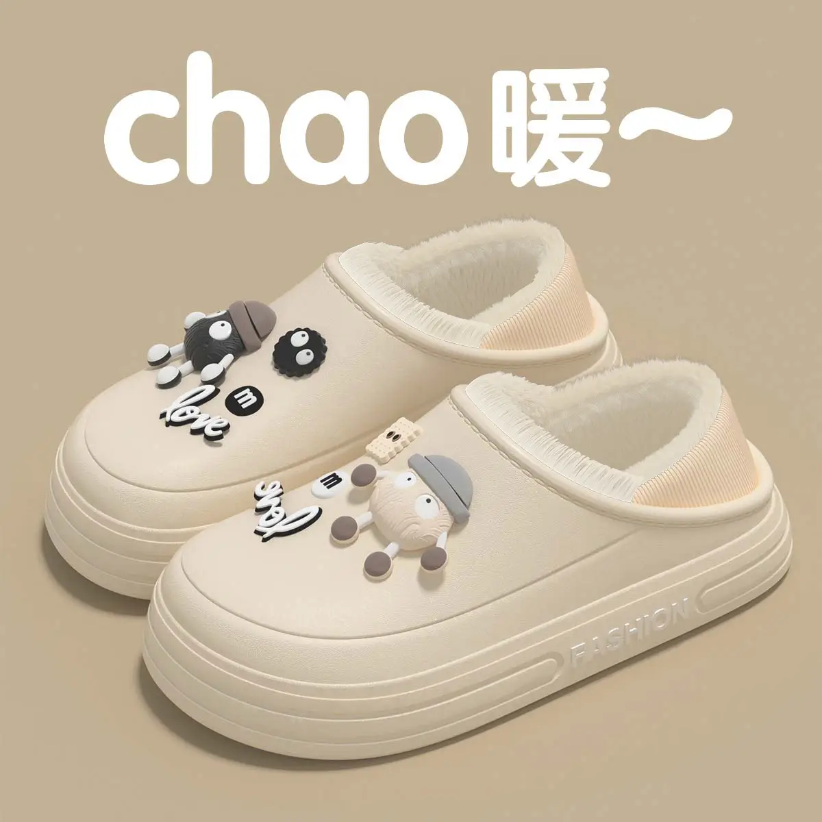 Waterproof Cartoon Slippers for Women Autumn Winter Warm Non-Slip - Image 8