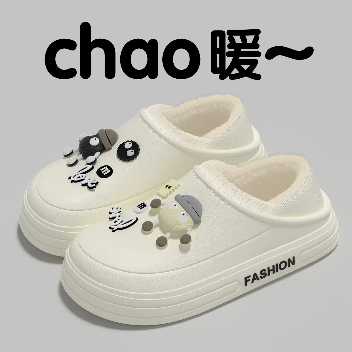 Waterproof Cartoon Slippers for Women Autumn Winter Warm Non-Slip - Image 9