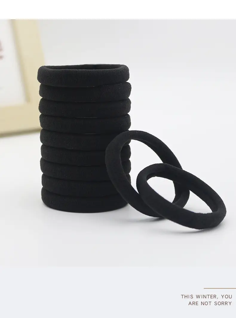 Black High Elastic Hair Band for Girls & Women — feature 3