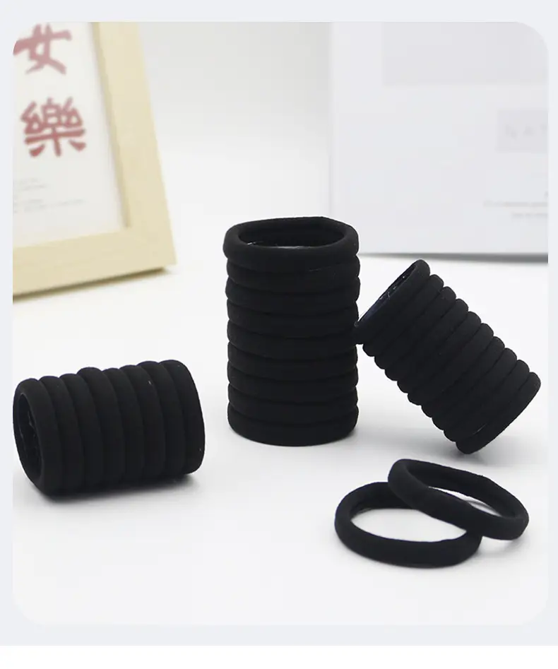 Black High Elastic Hair Band for Girls & Women — feature 4