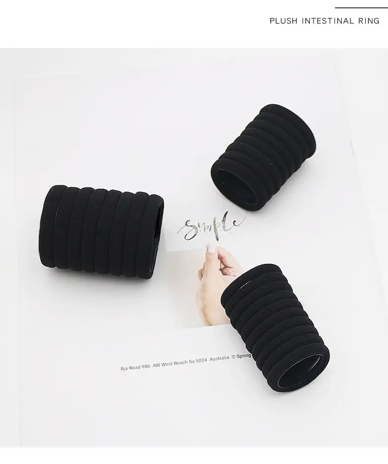 Black High Elastic Hair Band for Girls & Women — feature 7
