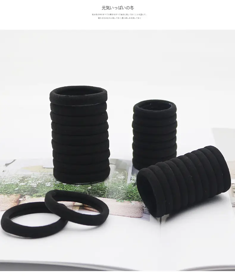 Black High Elastic Hair Band for Girls & Women — feature 8