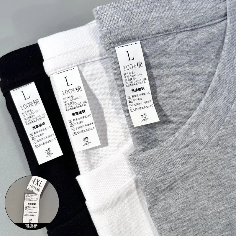 Men White Cotton Long Sleeve T-Shirt Round Neck - Image 7
