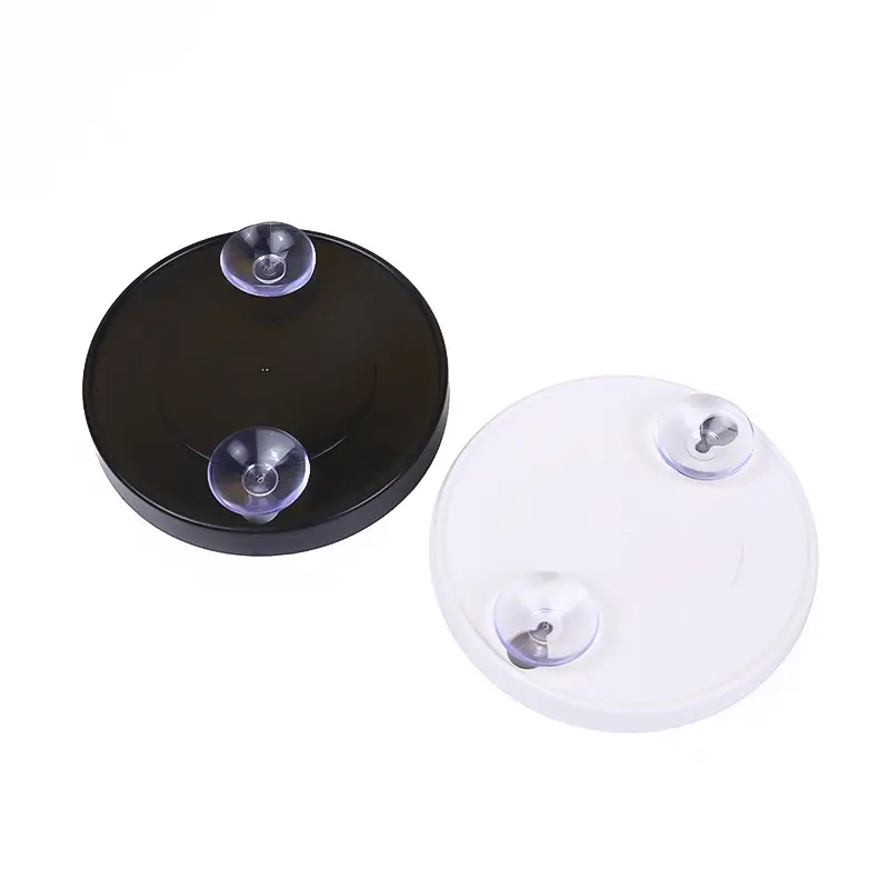 Double Suction Cup Makeup Tool Black White 5x10x10cm