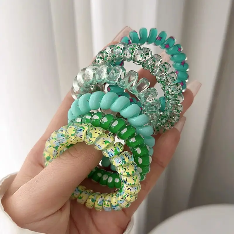 Cute Heart-Shaped Rubber Hair Bands for Girls - Image 5