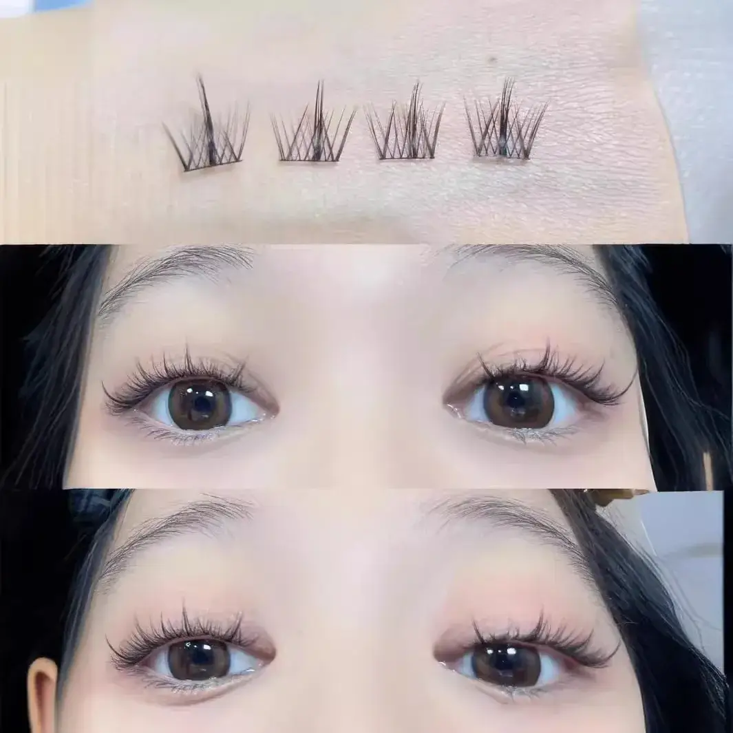 False Eyelashes Feather Fan Bionic Natural Hot Melt Lazy Trilogy - Image 29