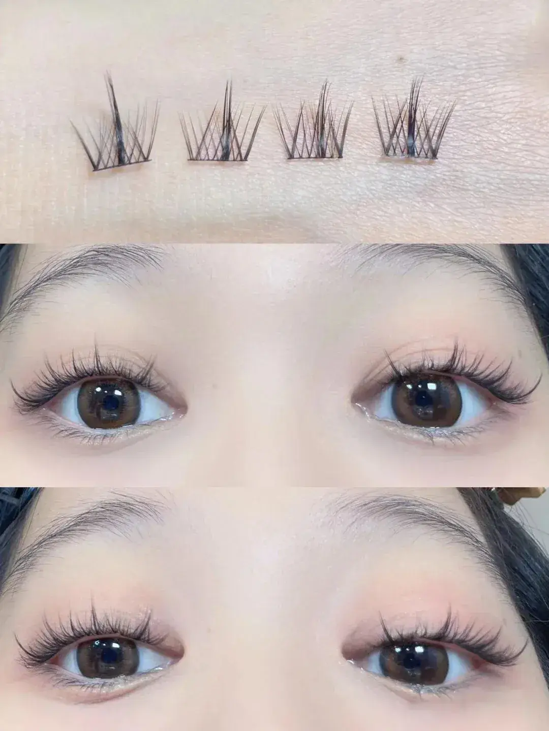 False Eyelashes Feather Fan Bionic Natural Hot Melt Lazy Trilogy — feature 1