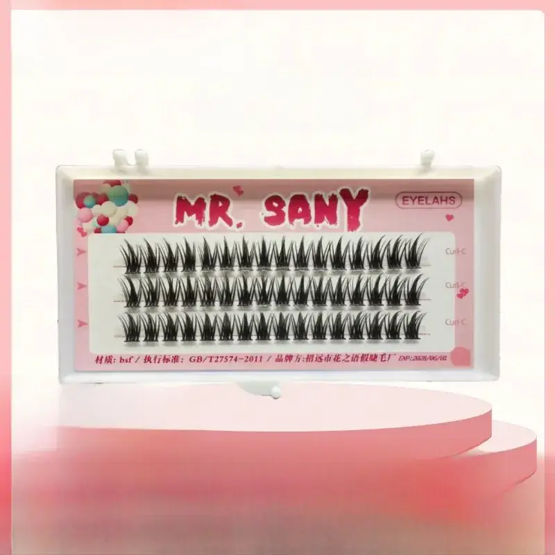 False Eyelashes Feather Fan Bionic Natural Hot Melt Lazy Trilogy - Image 2
