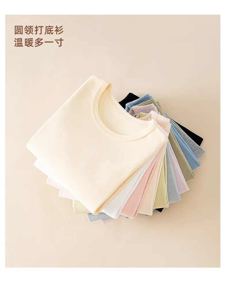 Girls Cotton Crewneck T-Shirt Light Green Long Sleeve — feature 10