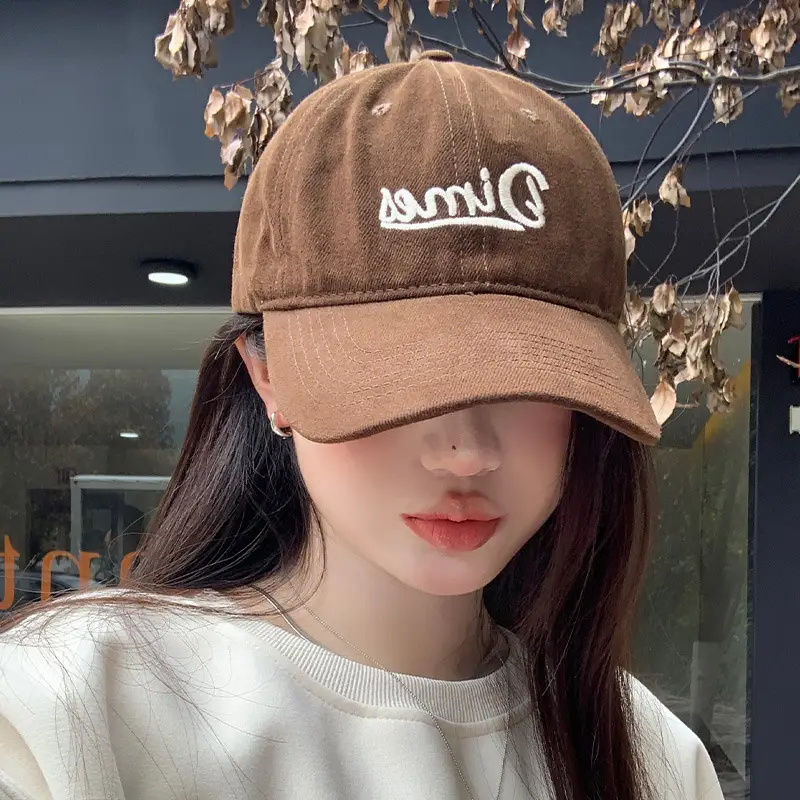 Women Sun Hat Baseball Cap with Large Brim Embroidery - Image 11