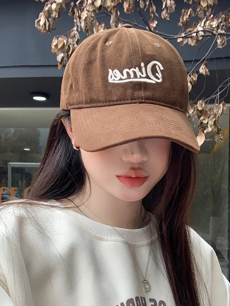 Women Sun Hat Baseball Cap with Large Brim Embroidery — feature 23