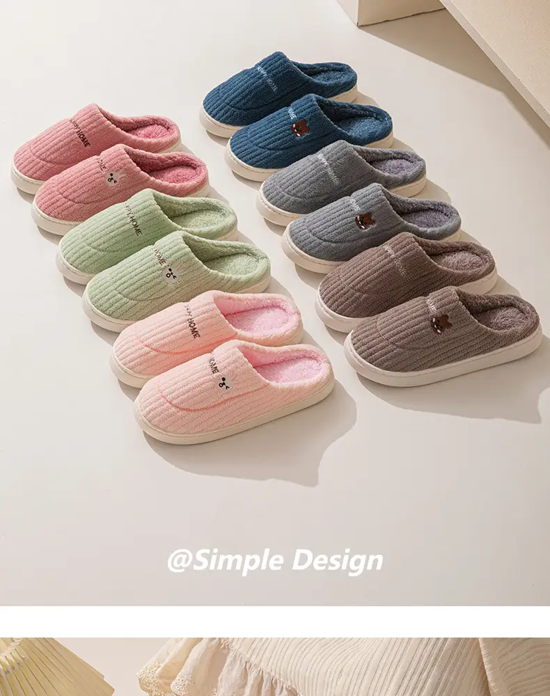 Cotton slippers women's autumn and winter couple home slippers indoor confinement shoes warm cotton shoes non-slip cotton slippers men's winter — feature 15
