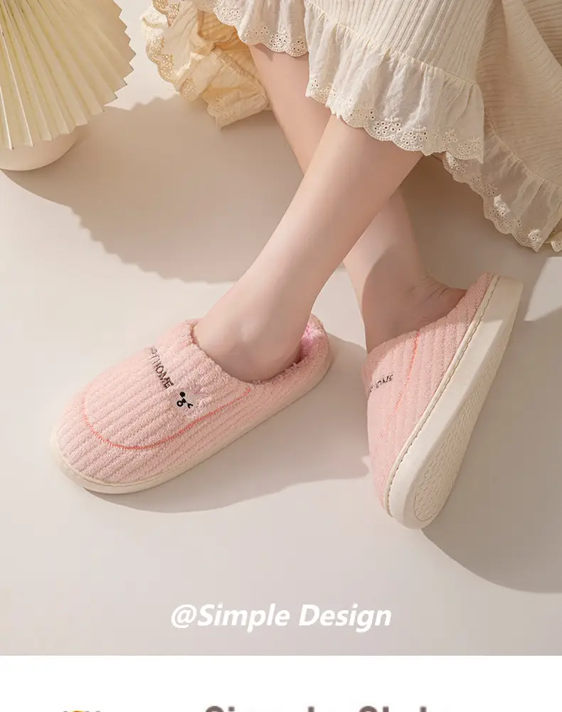 Cotton slippers women's autumn and winter couple home slippers indoor confinement shoes warm cotton shoes non-slip cotton slippers men's winter — feature 16
