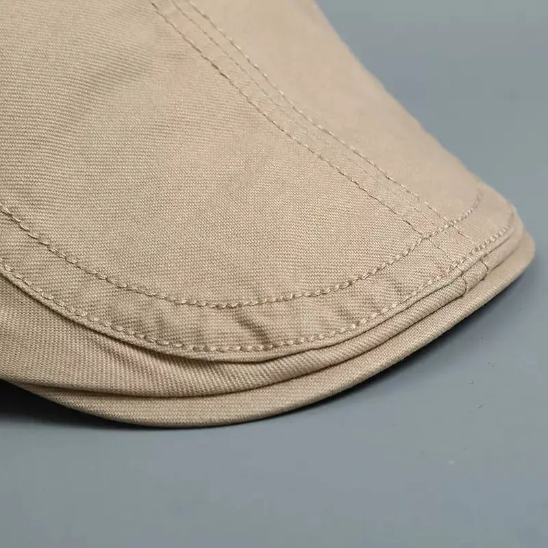 Men's Navy Blue Peaked Cap with Adjustable Strap - Image 8